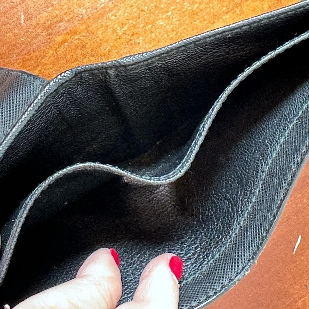 Prada Black Saffiano Leather Men's  Wallet